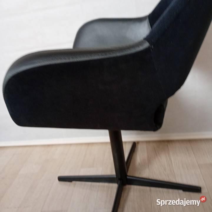 Fotel obrotowy z PRL MUSZELKA renowacji Meble Puszczykowo