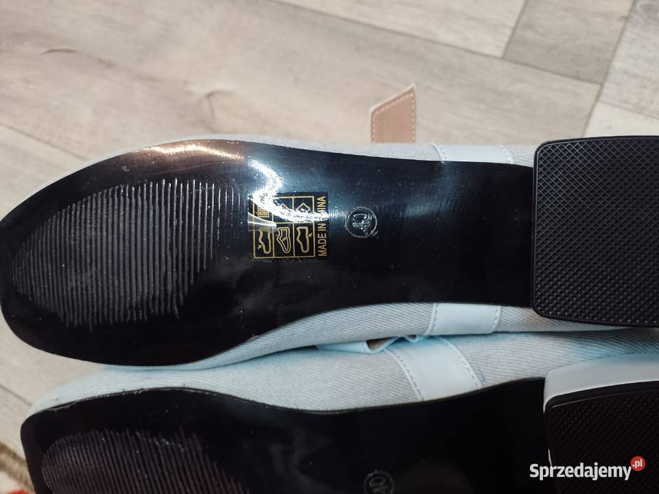 40 Dżinsowe baleriny niskie czółenka wieczorowe niebieski Kraków sprzedam