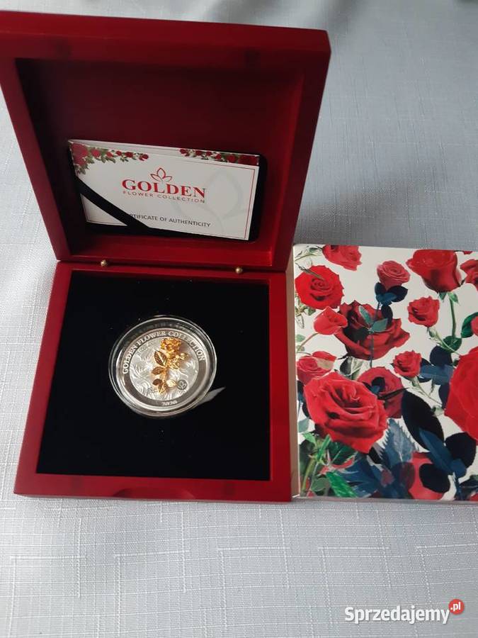 Moneta 2020 5 Seria Złote Kwiaty 3D Kwiat Róży 1 Potulice sprzedam