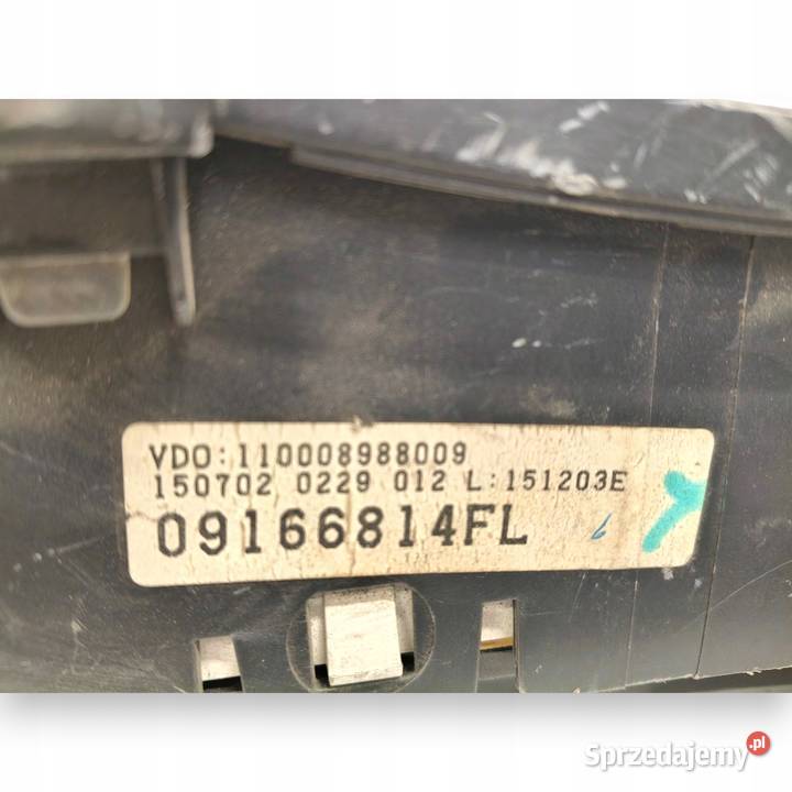 LICZNIK ZEGARY 09166814 FL Opel Corsa C 10 12V Chełm sprzedam