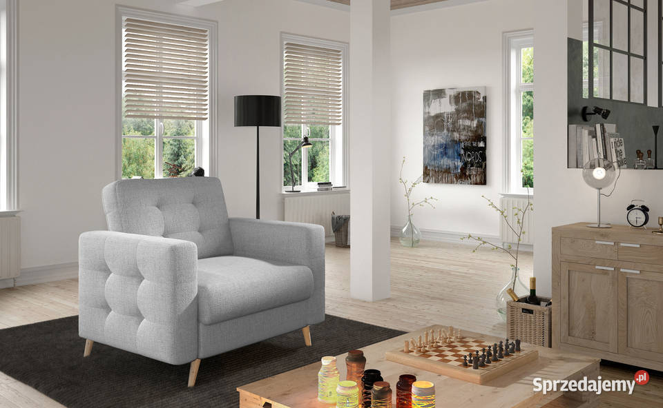 Fotel nowoczesny wygodny na nóżkach Asgard Bydgoszcz