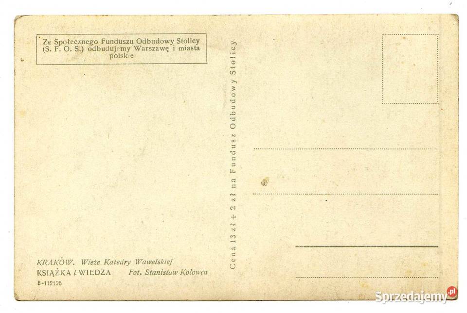 KRAKÓW WIEŻE KATEDRY WAWELSKIEJ CZARNO BIAŁA Krynki