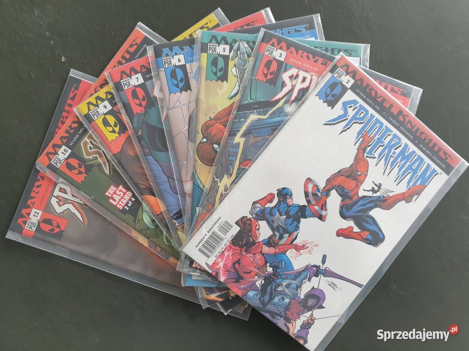 Marvel Knights SpiderMan 8 oryginalnych komiksów Kultura i Rozrywka Gdynia