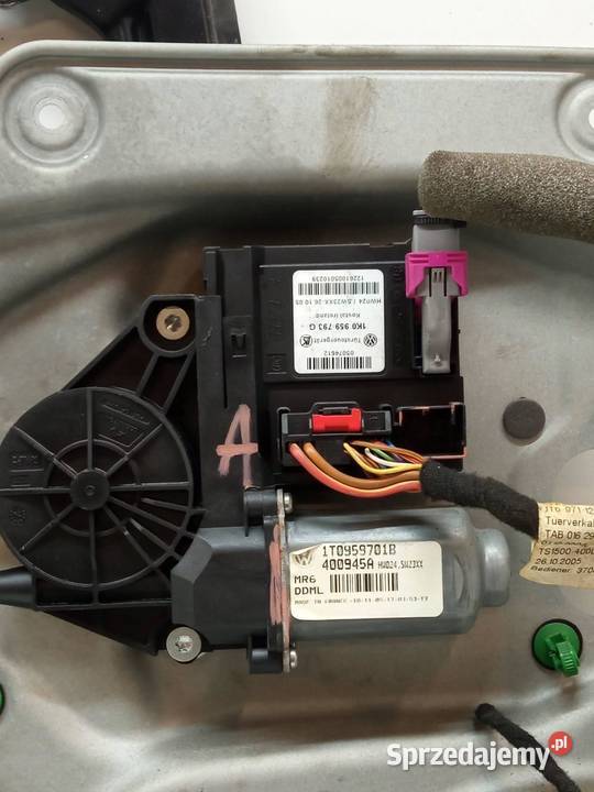 MECHANIZM SZYBY LEWY PRZÓD 1T0959701B VW