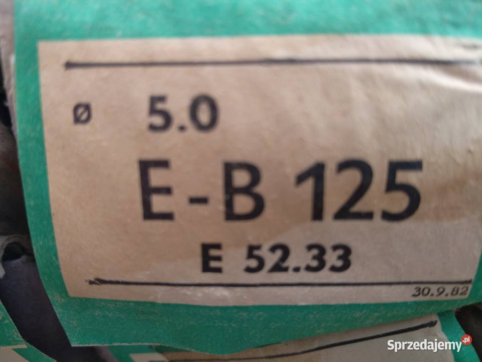 Elektrody EB 125 fi 5mm E 5233 ZAZ VAMBERK Pozostałe Płock
