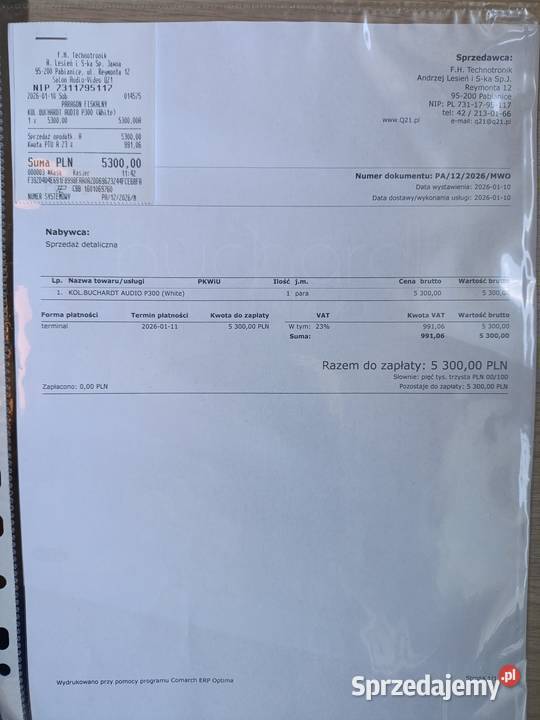 Kolumny głośnikowe Buchardt Audio P 300 Poznań
