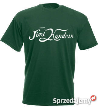 KOSZULKA TSHIRT nadruk napis NAJLEPSZA JAKOŚĆ zielony Odzież i bielizna męska Poznań
