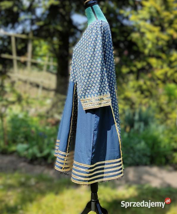 Orientalna tunika boho bawełna złote detale 5XL Szczecin