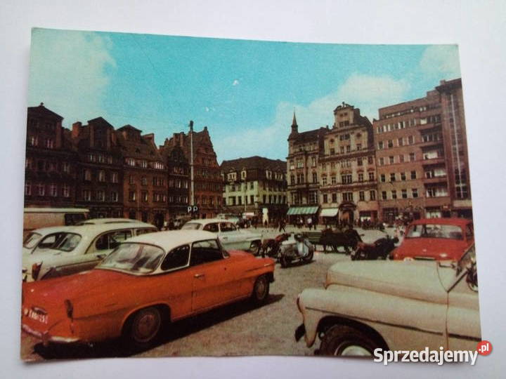 Pocztówka Wrocław 1969r Znaczek Dąbrowa Górnicza