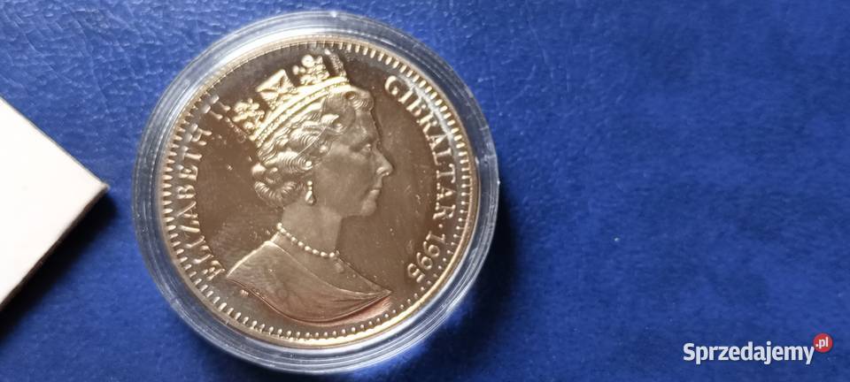 Stare monety 28 ECU 1995 Giblaltar Numizmatyka Lesko