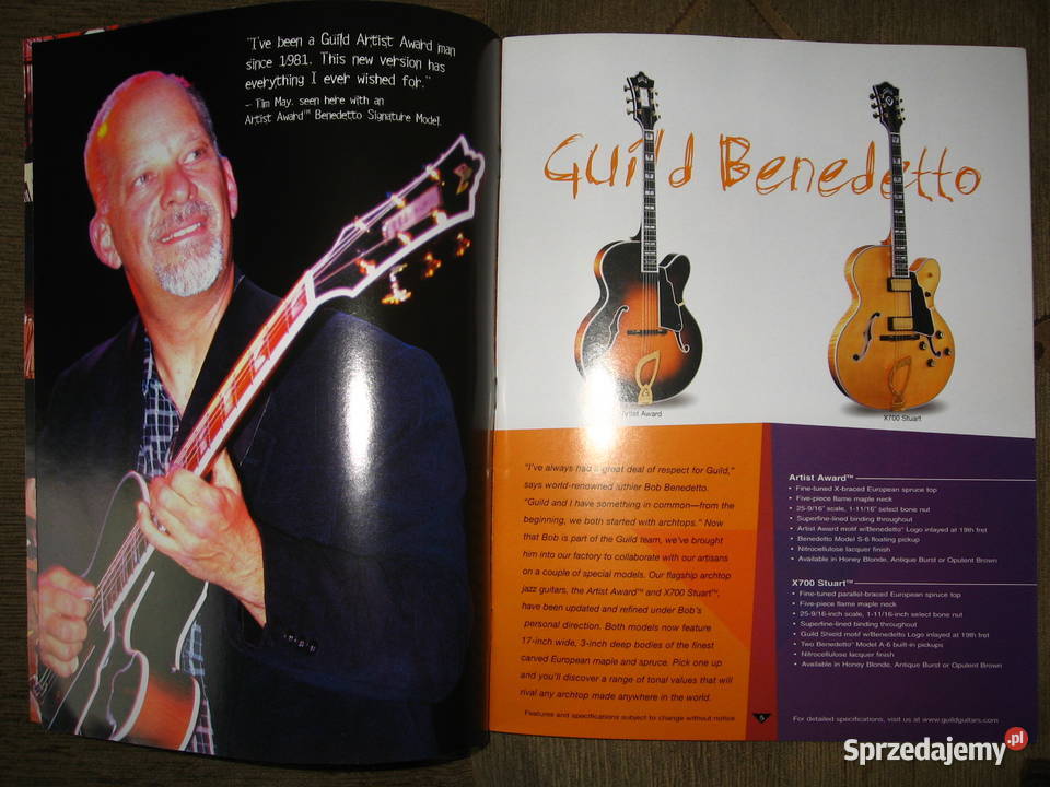 Guild Guitars 2000 catalog katalog gitar Kultura i Rozrywka Kępice sprzedam