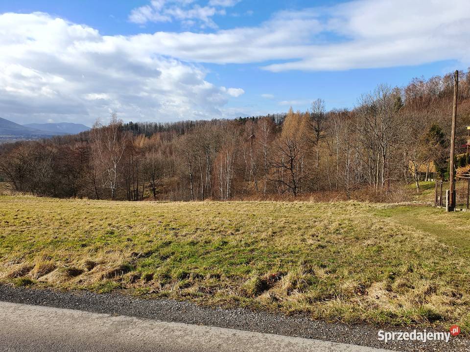Zagórnik Beskid Mały 900 m2 działka budowlana Andrychów sprzedam