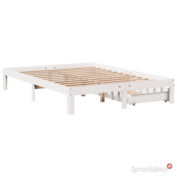 Rama łóżka z szufladami biała sosnowa 135x190 Warszawa