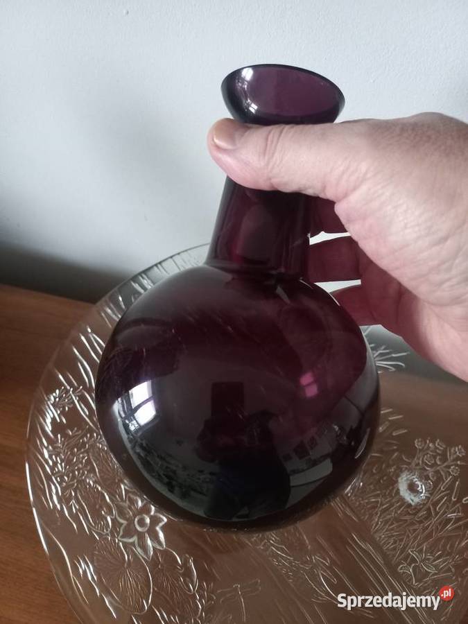 Wazon fioletowe szkło Toruń