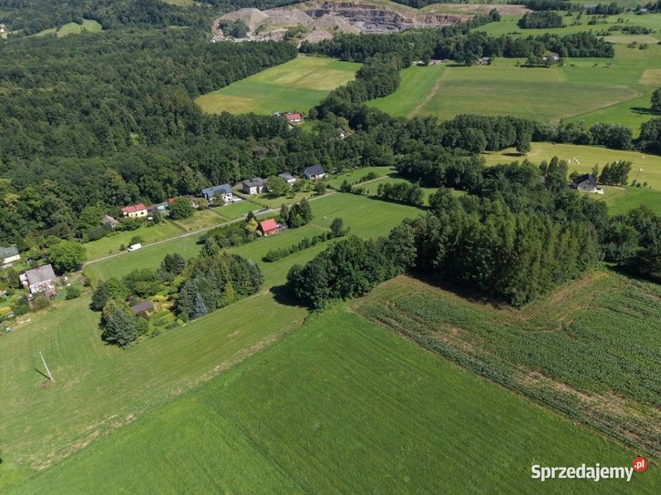 Działka budowlana pod lasem 2873m2 Dzięgielów