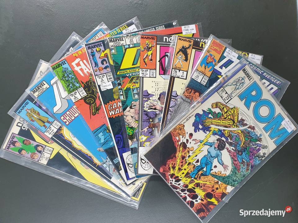 Zestaw 10 oryginalnych komiksów Marvel USA Superbohaterowie Gdynia