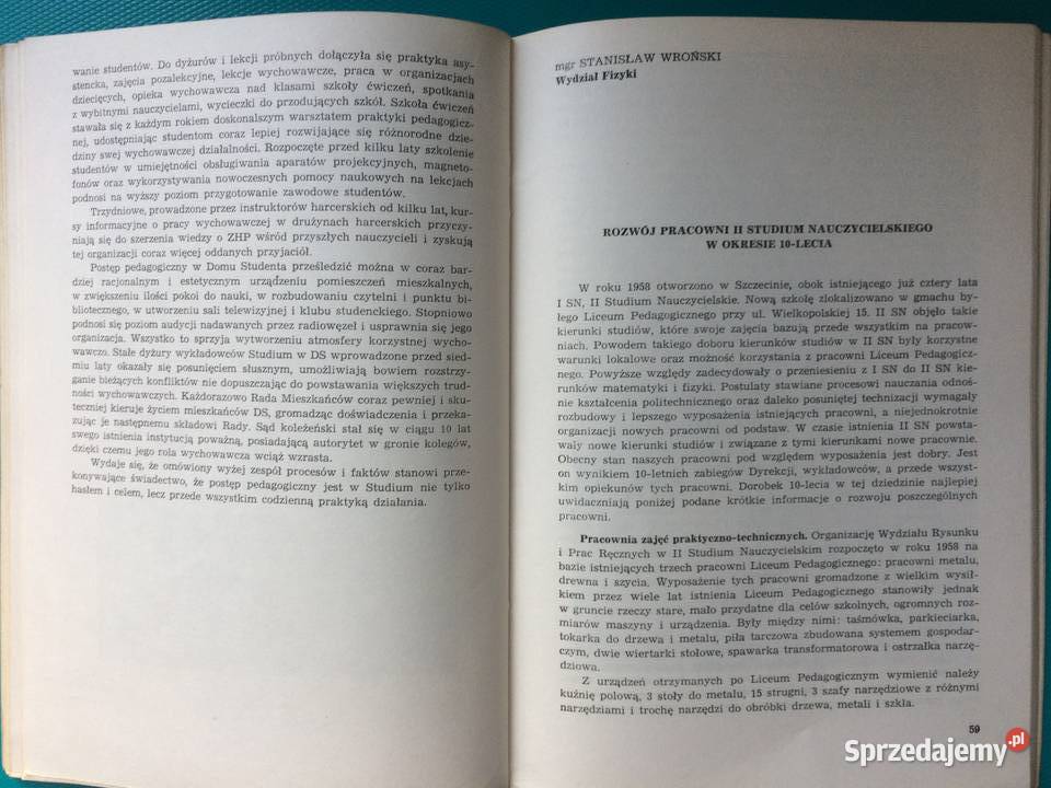 3420 10 Lat II Studium Nauczycielskiego W Antykwariat Szczecin