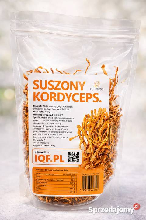 Kordyceps suszony Cordyceps 100g Maczużnik Grzyby Lublin
