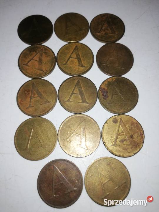 Żetony A i B Mennica Polska Miedź 1990 r Warszawa