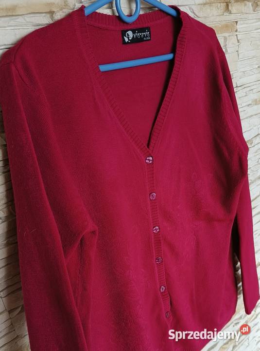 Sweterek rozpinany wycięcie w serek Gdańsk