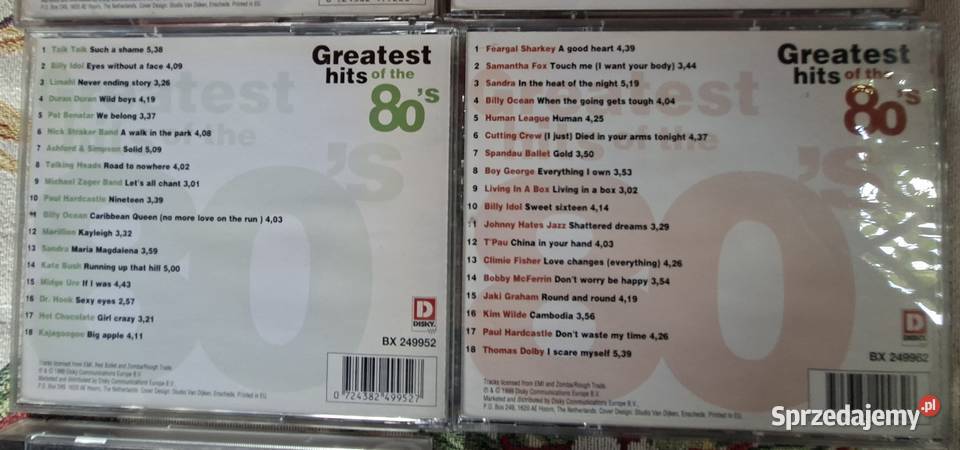 Greatest hits of the 80s 8 CD Kraków