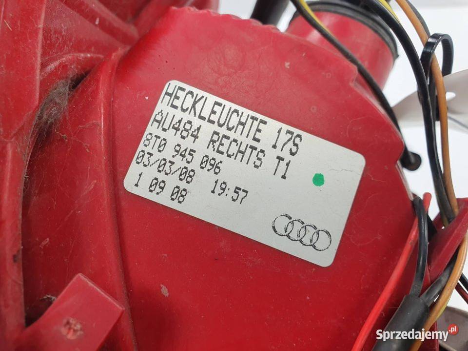 LAMPA PRAWA TYŁ AUDI A5 8T0945096 osobowe kujawsko-pomorskie Lipno