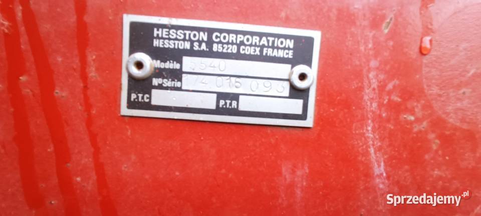 Prasa zwijająca hesston świętokrzyskie Zborówek Nowy