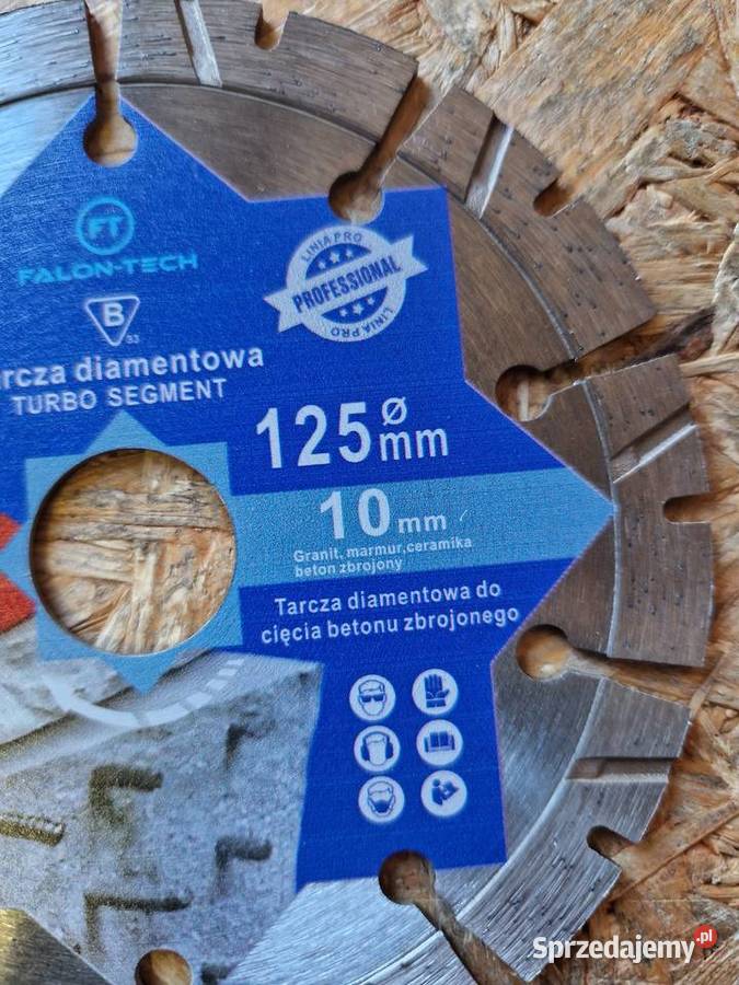 TARCZA 125 DIAMENTOWA SEGMENTOWA DO CIĘCIA wielkopolskie Głogowa