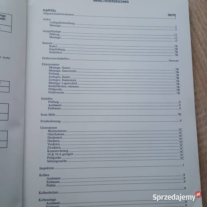 Repair Manual Vanguard BriggsStratton Chrzanów sprzedam