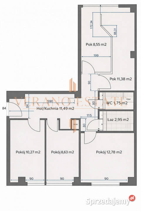 Gotowiec inwestycyjny 5 pokoi Centrum Łodzi Sprzedaż