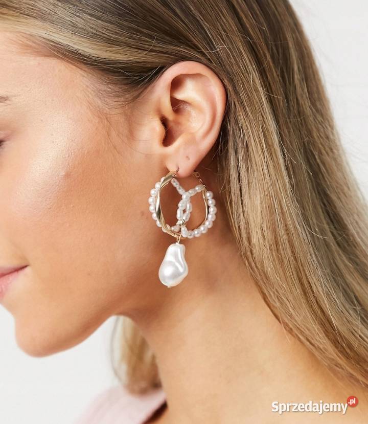 ASOS Bogato zdobione kolczyki ślubne z Londynu Dla kobiet