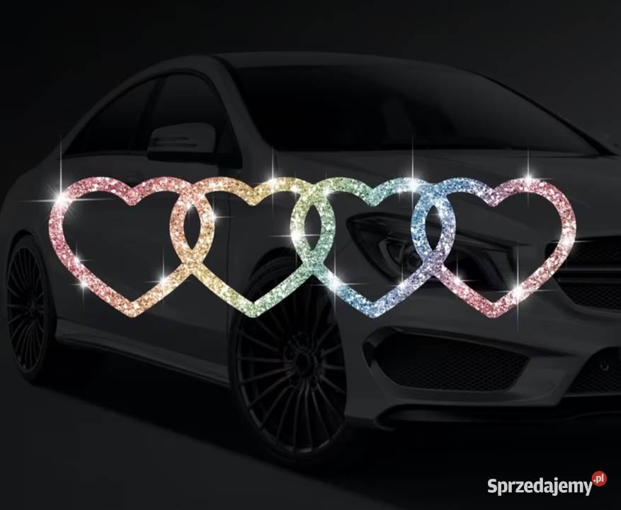 Emblemat logo Audi serduszka Niegosławice
