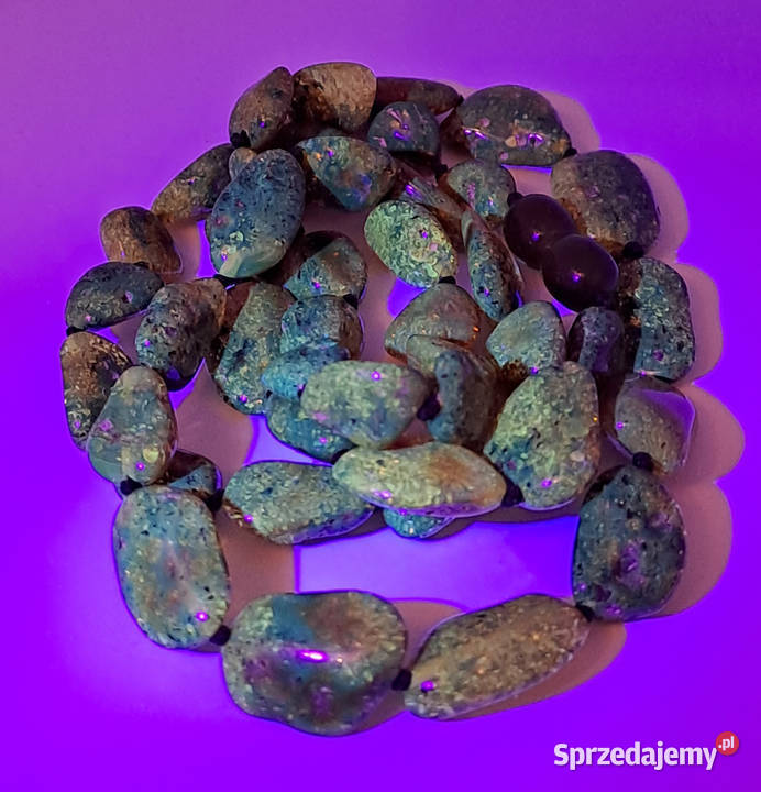 Korale BURSZTYN bałtycki bryłki cytrynowe z mazowieckie Warszawa