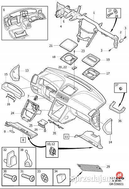 VOLVO XC90 lewa oslona spod deski rozdzielczej Bielany Wrocławskie sprzedam