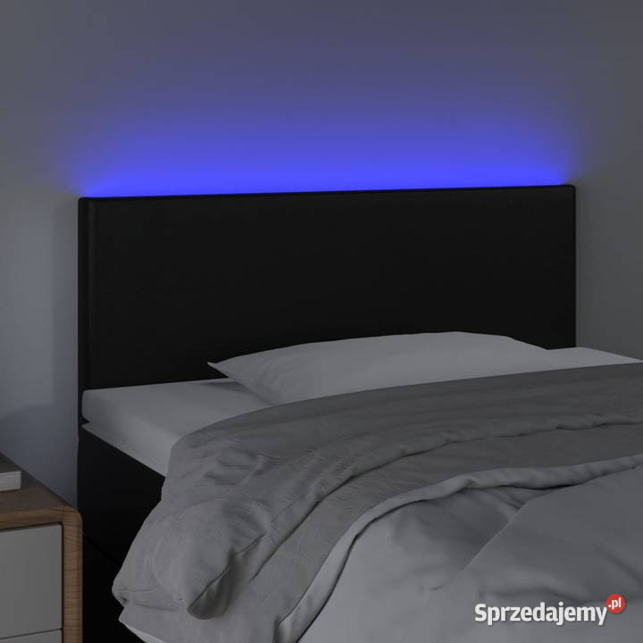 Zagłówek do łóżka z LED czarny 80x5x7888 Warszawa
