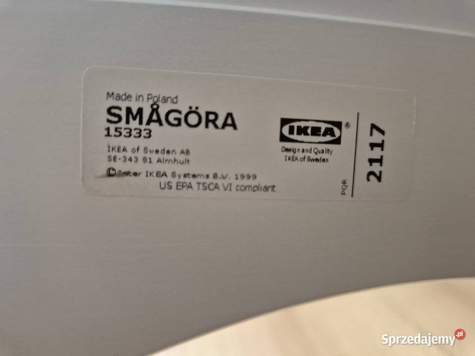 Łóżeczko dziecięce IKEA Smagra 15333 Materac Meble Kock