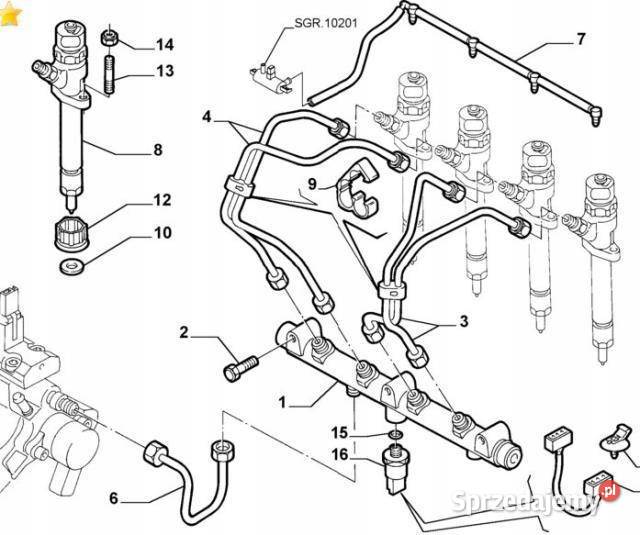 RURKA PRZEWÓD LISTWY PALIWA LANCIA PHEDRA NOWA lubelskie sprzedam