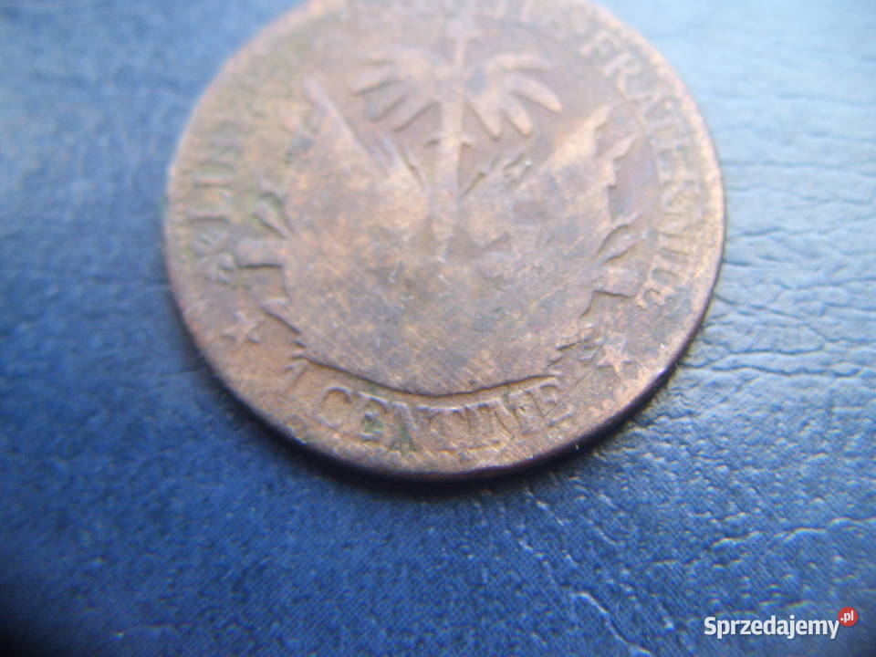 Stare monety 1 centym 1881 Haiti Lesko