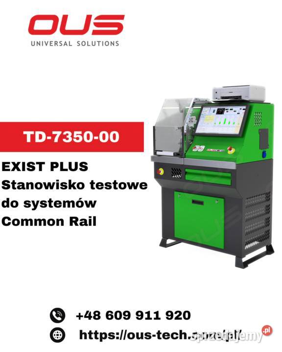 TD735000 EXIST PLUS Stół Probierczy 2500 Bar OUS Warszawa