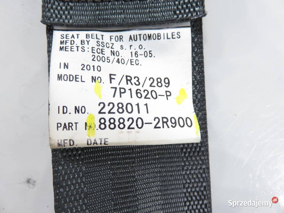 PAS PRAWY PRZEDNI HYUNDAI i30 I FD 888202R900 osobowe Motoryzacja