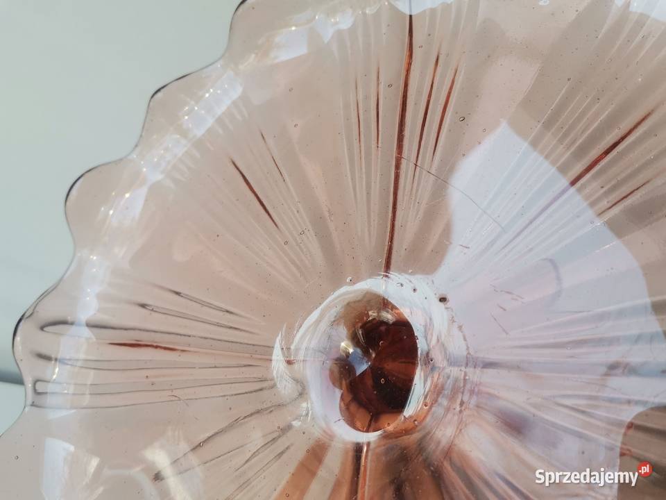 Stara patera owocarka szkło Art Deco Katowice