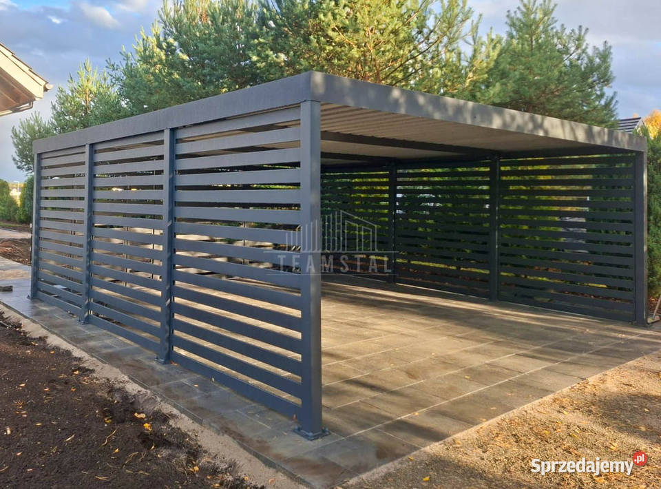 CarPort PREMIUM wiata samochodowa 6x6 dodatkowa