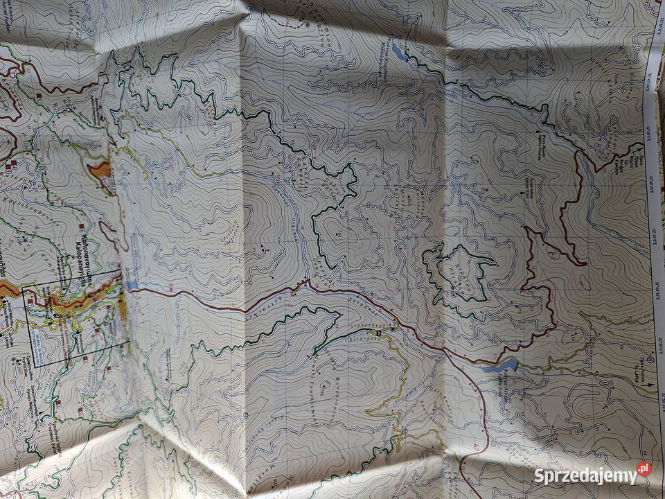 Cypr Góry Troodos 125 000 mapa Hiking Map Cyprus Kraków