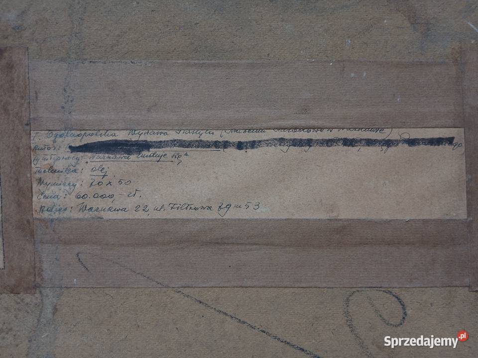 Stary projekt architektoniczny budynku niemiecki Warszawa