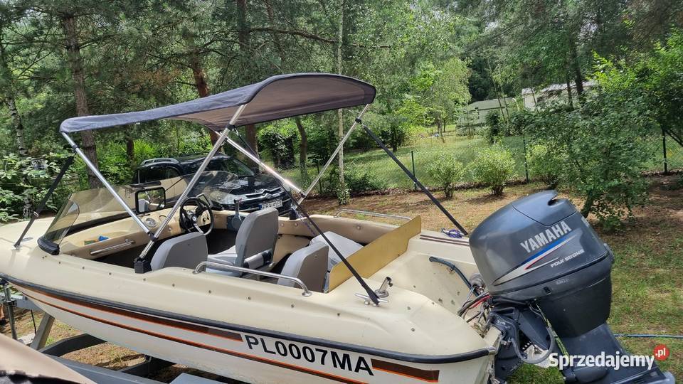 Motorówka 470 z przyczepą i silnikiem yamaha F50 wielkopolskie Rawicz