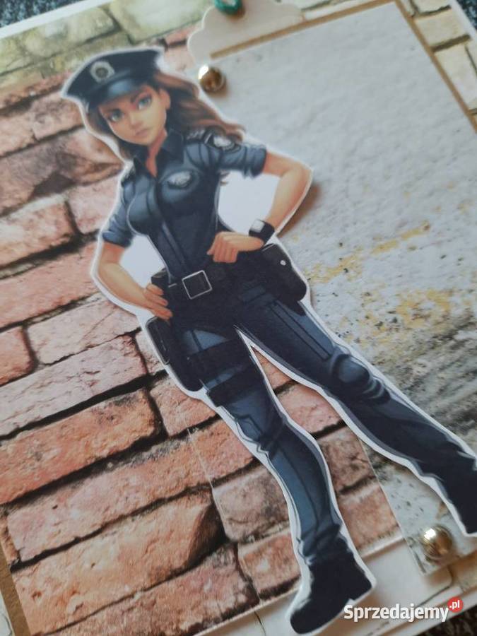 Kartka Policjantki i Policjanta personalizowana Pogonów