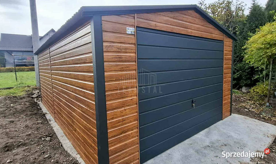 Garaz blaszany 45x6 m brama uchylna drzwi Sprzedaż Radom