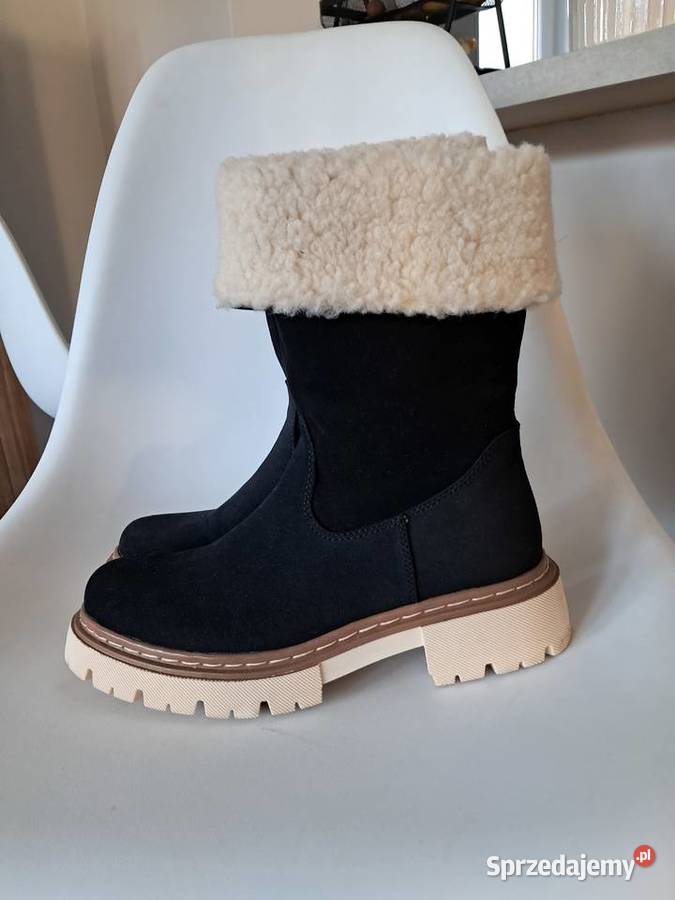 czarne nowe buty zimowe yenny fairy rozmiar 38 Sandomierz