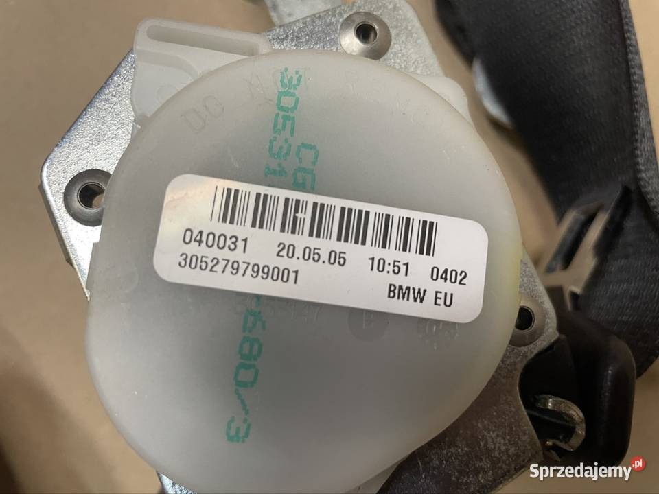 pas bezpieczeństwa tył tylny lewy prawy bmw 3 Pasy bezpieczeństwa Szczecin sprzedam