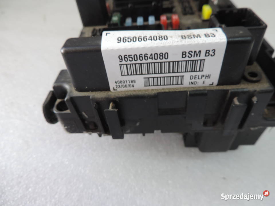 CITROEN PEUGEOT 307 MODUŁ BSM B3 9650664080 układ elektryczny silnika Nowy Sącz